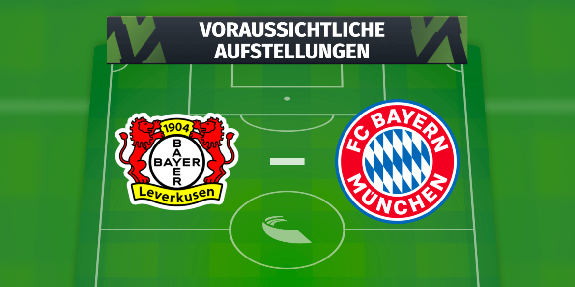 Bayer 04 Leverkusen – FC Bayern München: Die voraussichtlichen Aufstellungen